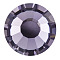 Preciosa&reg MAXIMA Crystal No Hotfix Flatback Stones, Czech Crystal, Dura Foiling, Round(438 11 615 Chaton Rose), 20030 Smoked Amethyst, SS8(2.3~2.5mm)