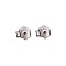 Sterling Silver Friction Ear Nuts, Friction Earring Backs for Stud Earrings, Platinum, 4x5mm