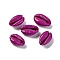 Baking Painted Cowrie Shell Beads, No Hole/Undrilled, Medium Violet Red, 20.5x13.5x7mm