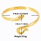 Stylish European and American Snake 304 Stainless Steel Cuff Bangles for Women