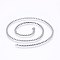 Non-Tarnish 304 Stainless Steel Box Chain Necklaces, with Lobster Claw Clasps, Stainless Steel Color, 19.7 inch(50cm), 3mm