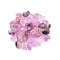 Transparent Acrylic Beads, Mixed Shapes, Plum, 4~6x6.5~8.5x4~5mm, Hole: 1.5mm, about 4200pcs/500g