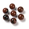 Natural Mahogany Obsidian No Hole Sphere Beads, Round, 10mm