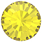 Preciosa&reg MAXIMA Crystal Round Stones, Czech Crystal, Dura Foiling, Round(431 11 615 Chaton), 80310 Citrine, SS18(4.2~4.4mm)