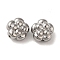 Non-Tarnish 304 Stainless Steel Beads, Flower, Stainless Steel Color, 12x8.5mm, Hole: 1mm