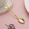 Vintage Alloy Stirring Spoon, Bees Coffee Spoon, Dessert Cake Ice Cream Tea Spoon Kitchen Tableware, Golden, 100x32mm