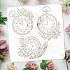 PET Hollow Out Drawing Painting Stencils DIY-WH0391-0496-3