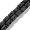 Synthetic Lava Rock Dyed Beads Strands G-H311-04-03-1