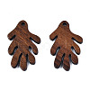 Autumn Theme Natural Walnut Wood Pendants WOOD-N011-002-2