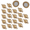 Brass Magnetic Clasps with Loops KK-YW0001-17A-B-1