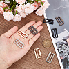 Olycraft 16Pcs 4 Colors Zinc Alloy Underwear Strap Buckles FIND-OC0003-08C-3