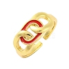 Brass Open Cuff Rings RJEW-U009-21G-2