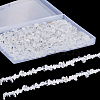 SUNNYCLUE 2 Strands Natural Quartz Crystal Chip Beads Strands G-SC0002-49-1
