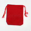 Velvet Cloth Drawstring Bags X-TP-C001-50x70mm-2-2