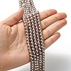 Eco-Friendly Dyed Glass Pearl Round Beads Strands HY-A008-6mm-RB046-4