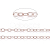 Brass Flat Oval Cable Chains CH030-RG-3