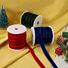 Yilisi 37.5 Yards 3 Colors Christmas Single Face Velvet Ribbon OCOR-YS0001-09-4