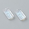 Embossed Glass Rhinestone Pendants GLAA-J101-07A-10