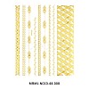 3D Goldenrod Nail Water Decals MRMJ-N010-44-008-2