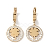 304 Stainless Steel Rhinestone Dangle Earrings EJEW-L283-045G-1