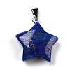 Natural Lapis Lazuli Pendants X-G-I319-01P-10-2