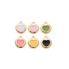 Brass Enamel Charms KK-S356-668G-NF-1