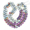 Electroplate Glass Beads Strands EGLA-N008-011-2
