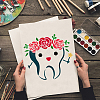 PET Hollow Out Drawing Painting Stencils DIY-WH0402-007-4