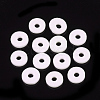 Flat Round Eco-Friendly Handmade Polymer Clay Bead Spacers X-CLAY-R067-3.0mm-16-2
