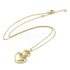 Heart Pendant Necklaces NJEW-O001-01G-2