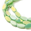Electroplate Opaque Glass Beads Strands EGLA-J150-A-FR02-3
