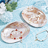 Nbeads 2Pcs Natural Freshwater Pearl Shell Decoration SHEL-NB0001-64-4