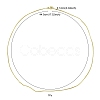 Brass Round Snake Chain Necklace for Women MAK-YW0001-07-4