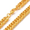 Iron Cuban Link Chain Necklaces for Women Men NJEW-A028-01B-G-2