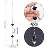 CHGCRAFT Crystal Glass Bullet Pendant Decorations HJEW-CA0001-59-2