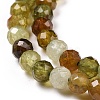 Natural Green Garnet Beads Strands X-G-C009-A25-4