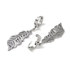 Non-Tarnish Feather 304 Stainless Steel Dangle Earrings EJEW-L283-023P-2