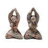 Natural & Synthetic Gemstone Carved Healing Yoga Goddess Figurines DJEW-D012-06A-2
