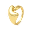 Pea Brass Finger Rings for Women RJEW-A048-12G-1