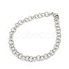 Fashionable 304 Stainless Steel Twisted Grain Cable Chain Bracelets STAS-A028-B084-2