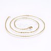 304 Stainless Steel Cable Chains Necklaces NJEW-F226-04G-05-1