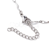 2Pcs 2 Colors 304 Stainless Steel Slider Necklace Makings AJEW-JB01265-4