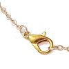 Moon Alloy with Brass Pendant Necklaces NJEW-JN04906-5