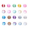 50Pcs 10 Colors Synthetic Moonstone Beads Strands G-YW0001-07-2
