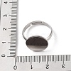 Non-Tarnish 304 Stainless Steel Pad Ring Settings STAS-K278-11E-P-3