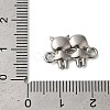 Non-Tarnish 304 Stainless Steel Girls Connector Charms STAS-N103-37P-3