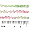 Transparent Painted Glass Beads Strands DGLA-A034-T1mm-A18-3