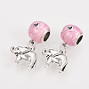 Alloy Enamel European Dangle Charms MPDL-S065-14-2