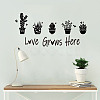 Rectangle with Word PVC Wall Stickers DIY-WH0228-120-4
