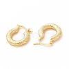 Rack Plating Brass Round Hoop Earrings for Women EJEW-H094-04G-2
